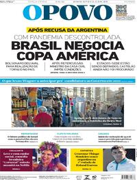 Capa do jornal O Povo 01/06/2021