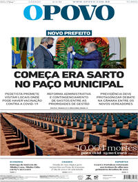 Capa do jornal O Povo 02/01/2021
