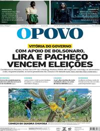 Capa do jornal O Povo 02/02/2021