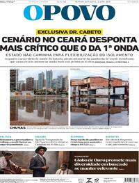 Capa do jornal O Povo 02/03/2021