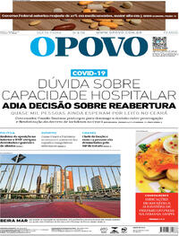 Capa do jornal O Povo 02/04/2021
