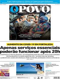 Capa do jornal O Povo 03/02/2021