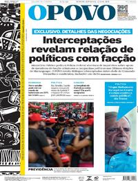 Capa do jornal O Povo 03/03/2021
