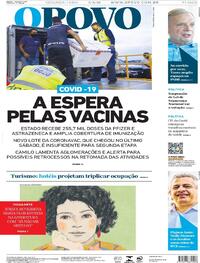 Capa do jornal O Povo 03/05/2021