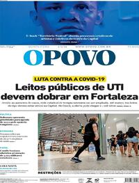 Capa do jornal O Povo 04/02/2021