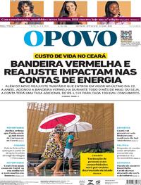Capa do jornal O Povo 04/05/2021