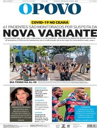Capa do jornal O Povo 05/02/2021