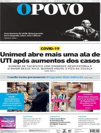 Capa do jornal O Povo 06/01/2021