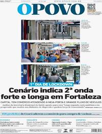 Capa do jornal O Povo 06/03/2021