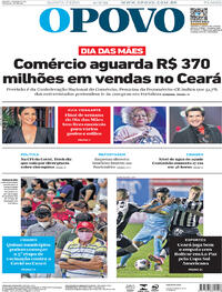 Capa do jornal O Povo 06/05/2021