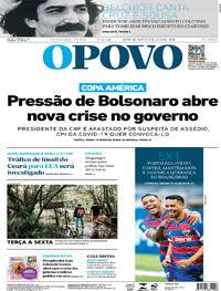 Capa do jornal O Povo 07/06/2021