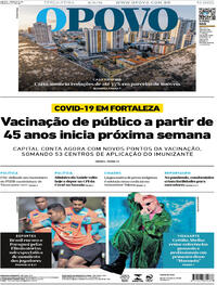 Capa do jornal O Povo 08/06/2021