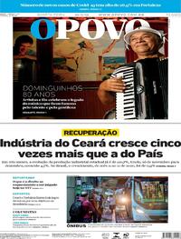 Capa do jornal O Povo 10/02/2021