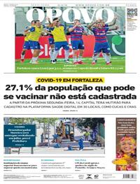Capa do jornal O Povo 11/06/2021