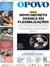 Capa do jornal O Povo 12/06/2021