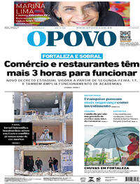 Capa do jornal O Povo 15/05/2021