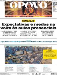 Capa do jornal O Povo 15/06/2021