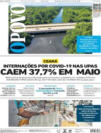 Capa do jornal O Povo 18/05/2021