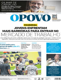 Capa do jornal O Povo 19/04/2021