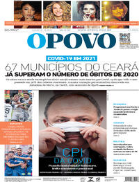 Capa do jornal O Povo 20/05/2021