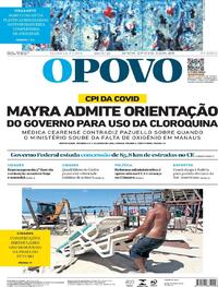 Capa do jornal O Povo 26/05/2021