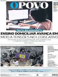Capa do jornal O Povo 20/05/2022