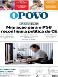 Capa do jornal O Povo 01/02/2024