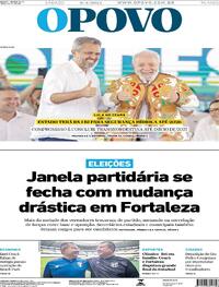 Capa do jornal O Povo 06/04/2024