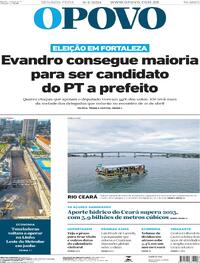 Capa do jornal O Povo 08/04/2024