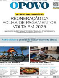 Capa do jornal O Povo 10/05/2024