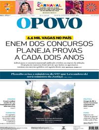 Capa do jornal O Povo 11/01/2024