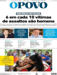 Capa do jornal O Povo 15/01/2024