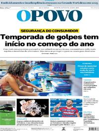 Capa do jornal O Povo 16/01/2024
