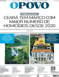 Capa do jornal O Povo 16/04/2024