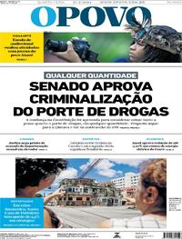 Capa do jornal O Povo 17/04/2024