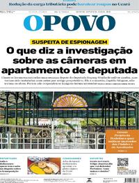Capa do jornal O Povo 19/04/2024