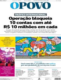 Capa do jornal O Povo 22/02/2024