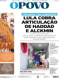 Capa do jornal O Povo 23/04/2024