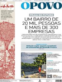 Capa do jornal O Povo 24/01/2024