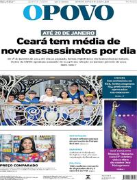 Capa do jornal O Povo 25/01/2024