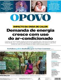 Capa do jornal O Povo 29/01/2024