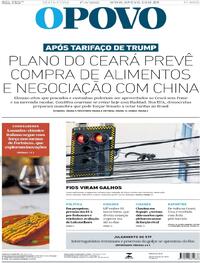 Capa do jornal O Povo 01/08/2025