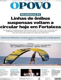 Capa do jornal O Povo 01/10/2025