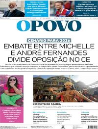 Capa do jornal O Povo 01/12/2025