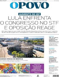 Capa do jornal O Povo 02/07/2025