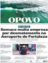 Capa do jornal O Povo 03/10/2025