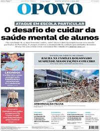 Capa do jornal O Povo 03/12/2025