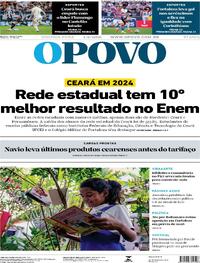 Capa do jornal O Povo 04/08/2025