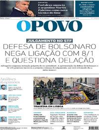 Capa do jornal O Povo 04/09/2025