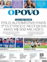 Capa do jornal O Povo 04/12/2025
